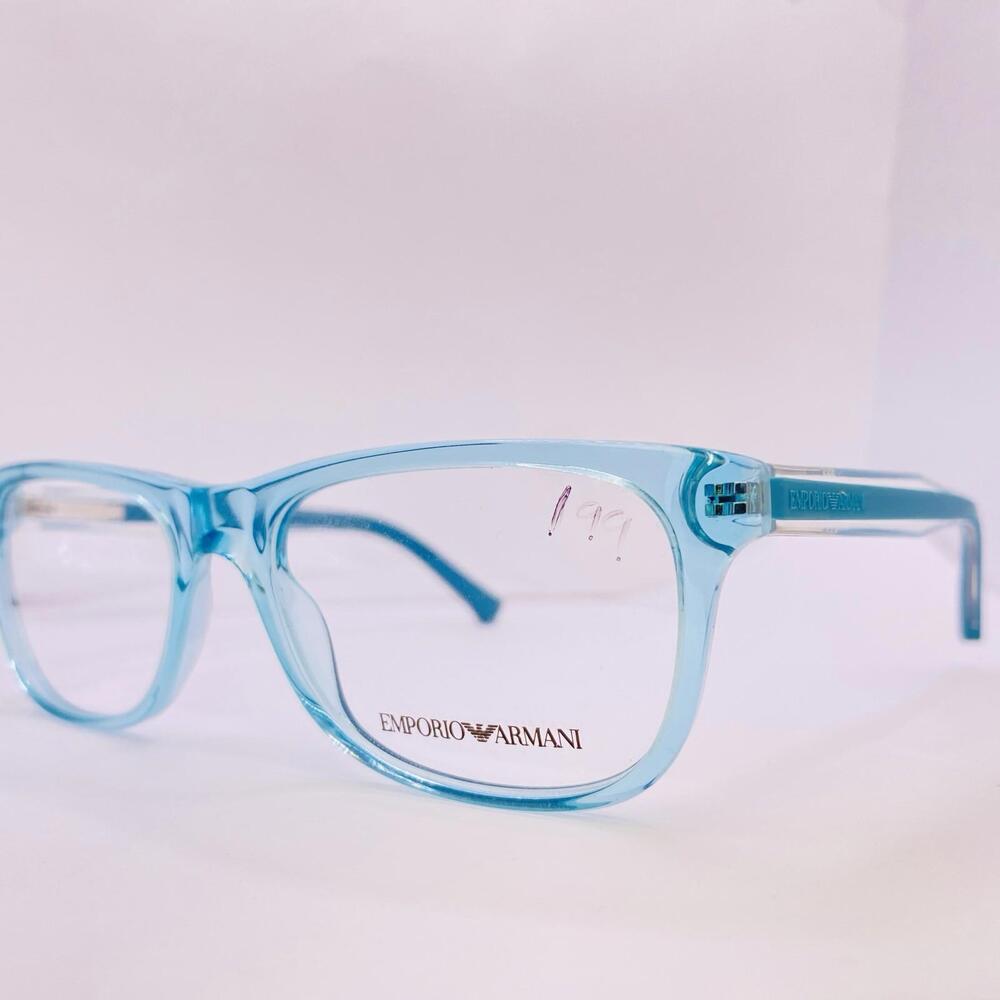 Emporio Armani Eyeglasses Frames EA 3001 5068 52 [] 17 140 Crystal Blue Rubber